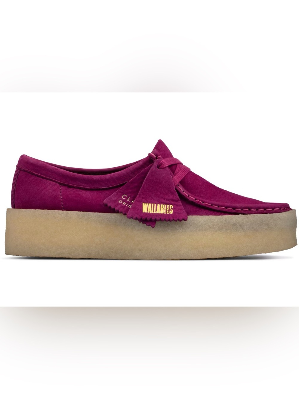 Clarks Wallabees Suede Loafer - Berry Nubuck